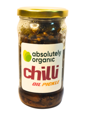 Absolutely Organic - Green Chilli Oil Pickle 350g