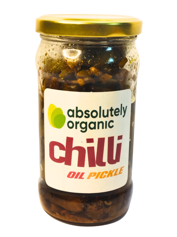 Absolutely Organic - Green Chilli Oil Pickle 350g